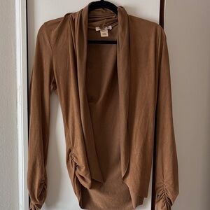 Arden B Camel Cardigan